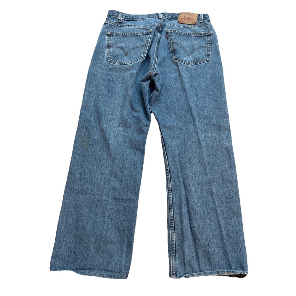 Levi's 505 Denim Jeans Men's 38x29 Regular Fit Straight Leg Med Wash Relaxed - Picture 2 of 5